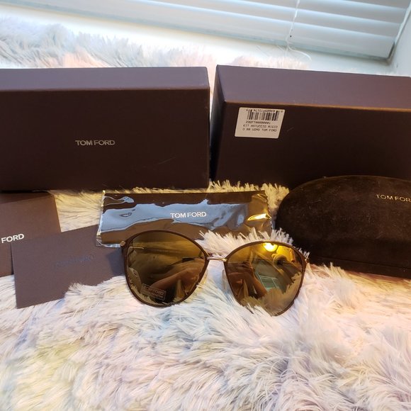 Tom Ford Penelope Aviator Sunglasses - Picture 3 of 9